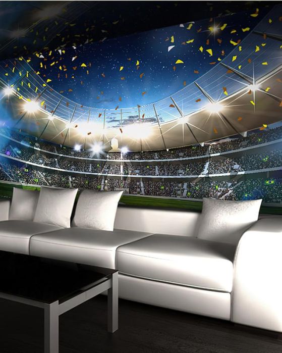 Fototapeta kolorowy stadion błyski