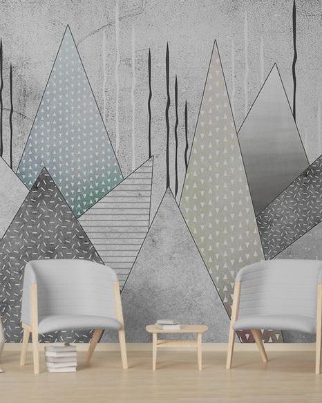 Fototapeta geometryczna szara
