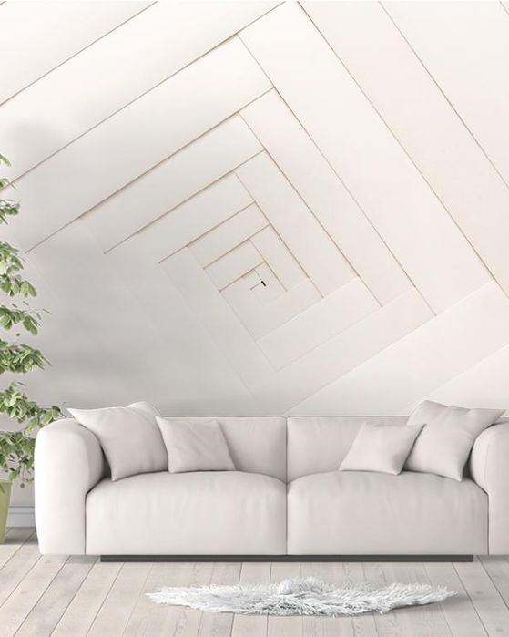 Fototapeta geometryczna białego