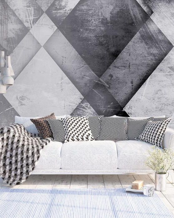Fototapeta geometryczna cynaminowa