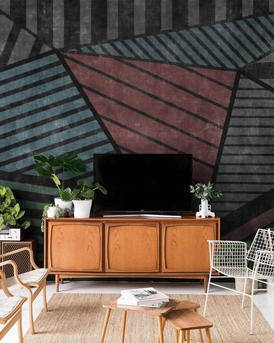 Fototapeta geometria szara przekątna