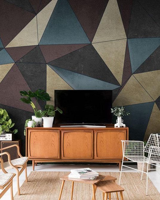 Fototapeta geometryczna wielokolorowa