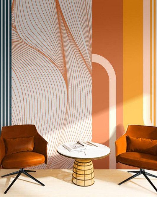 Fototapeta geometryczne retro