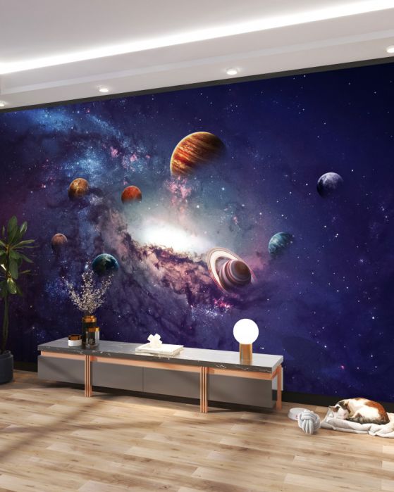 Fototapeta planety galaktyki i ich rozmiary