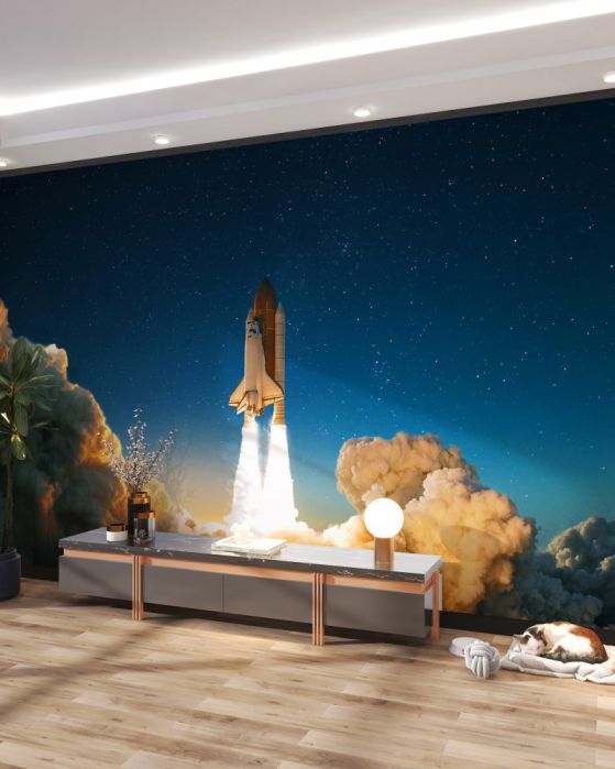 Fototapeta statek kosmiczny startujący w kosmos