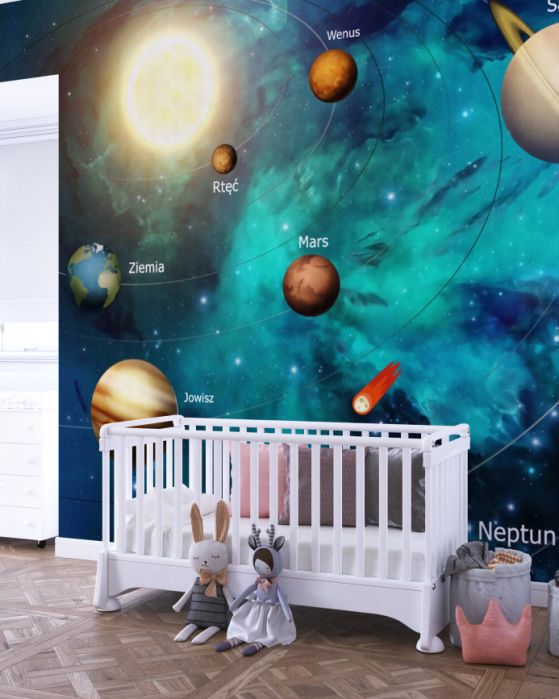 Fototapeta kilka planet w kosmosie