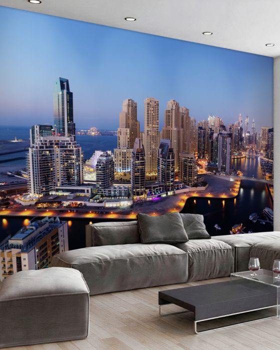 Fototapeta zmierzch nad Dubajem