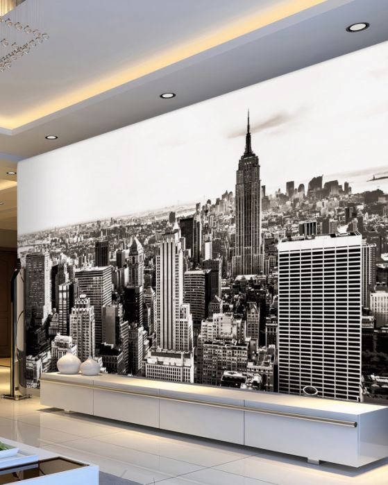 Fototapeta retro panorama Manhattanu