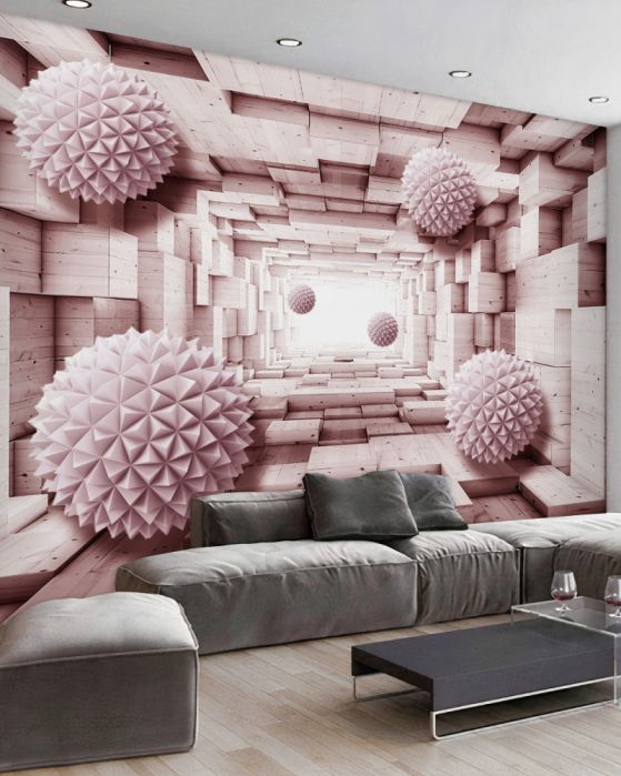 Fototapeta latające kule do geometrii nieskończoności
