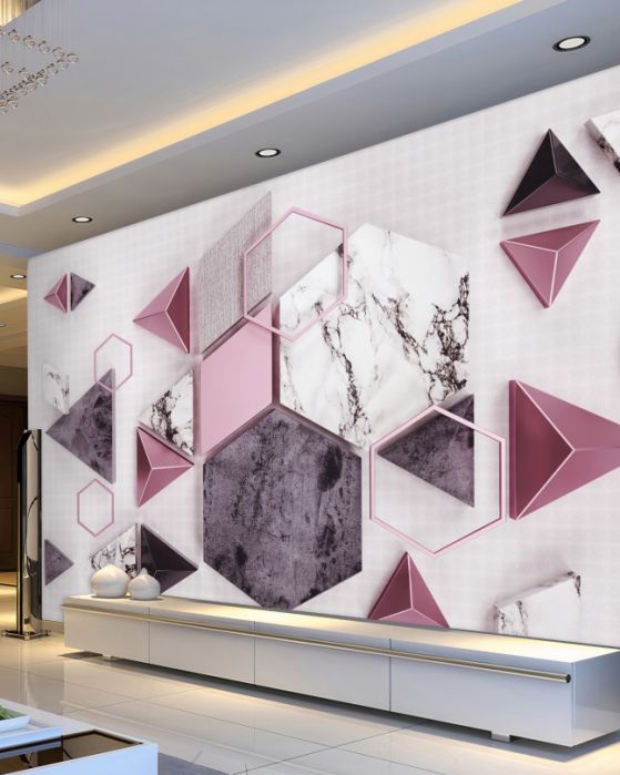 Fototapeta marmurowe kształty geometryczne