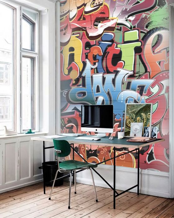 Fototapeta graffiti z jasnym tekstem