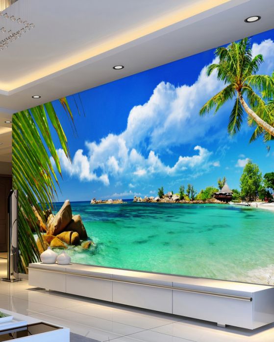 Fototapeta przytulne miejsce na bezludnej plaży