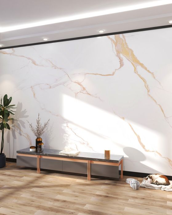 Fototapeta jasnobrązowe płytki porcelanowe