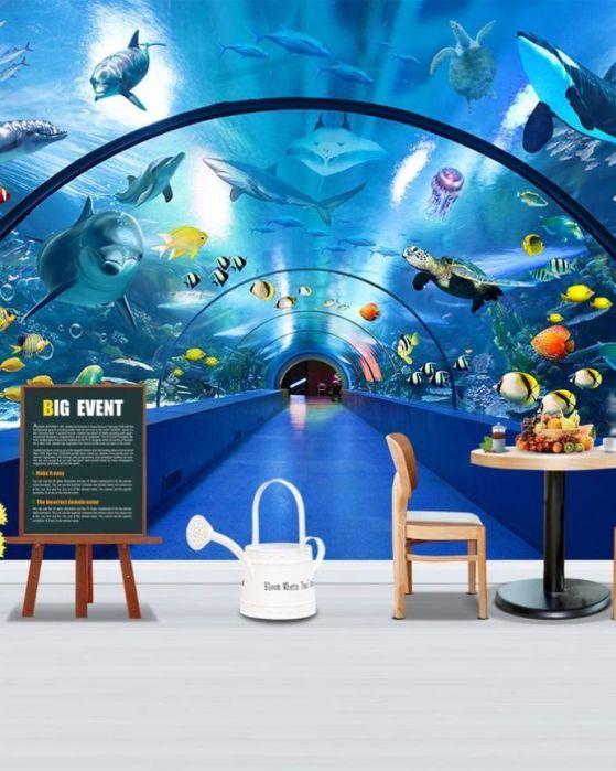 Fototapeta Oceanarium z delfinami