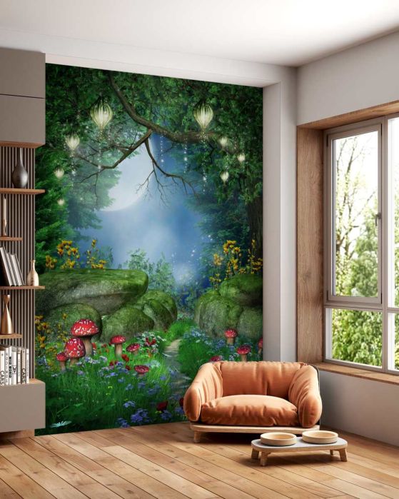 Fototapeta fantastyczna nocna trasa