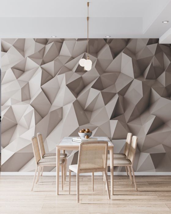 Fototapeta ostre szczyty geometrycznych kształtów