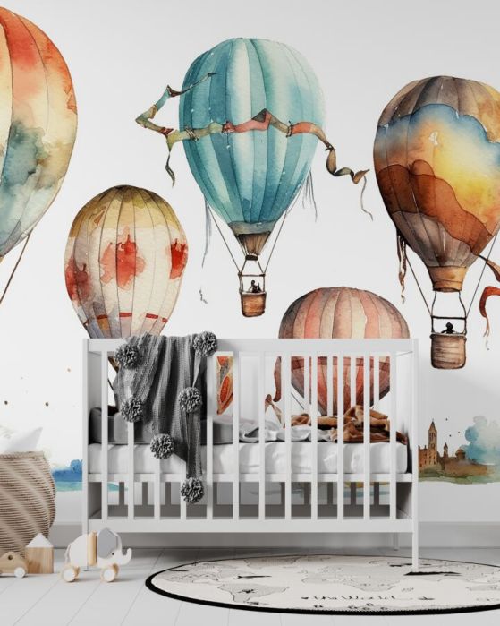 Fototapeta Parada balonów nad miastem