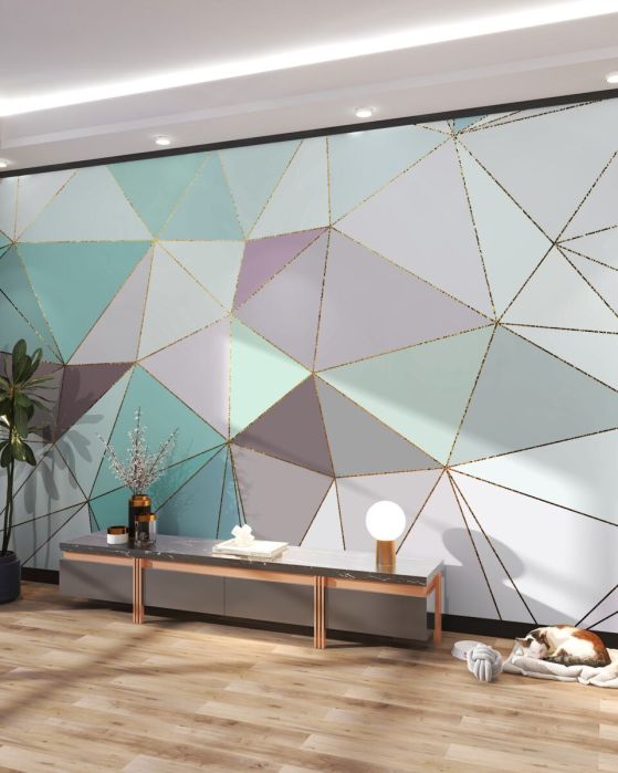 Fototapeta Geometryczne kształty na marmurze