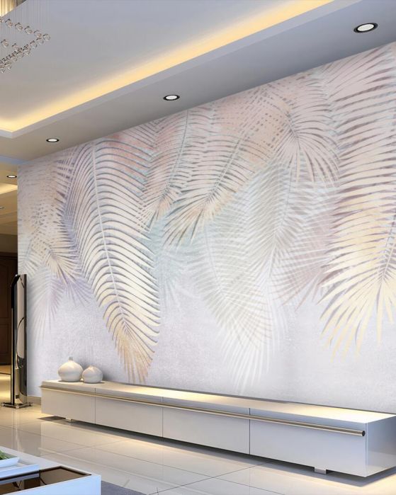 Fototapeta Białe złote liście są odwrócone