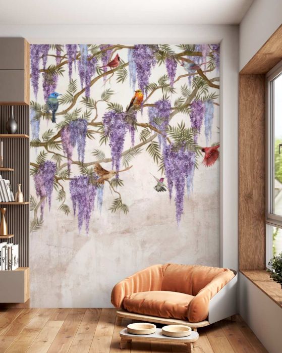 Fototapeta Klastry liliowe wiszą fioletowe
