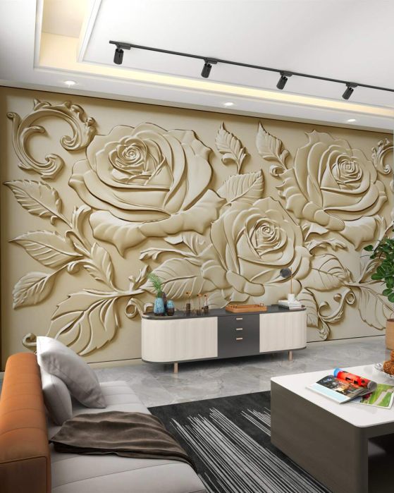 Fototapeta Pąki tekstury Roses 3D