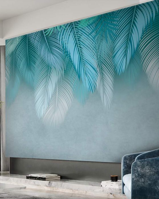 Fototapeta Blue -Feather Fall