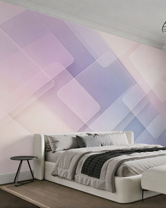 Fototapeta pastelowa geometryczna mgiełka
