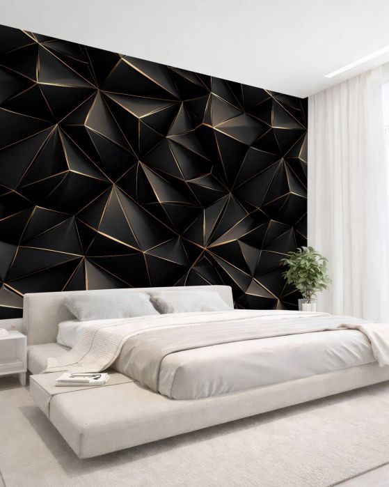 Fototapeta czarna geometryczna elegancja