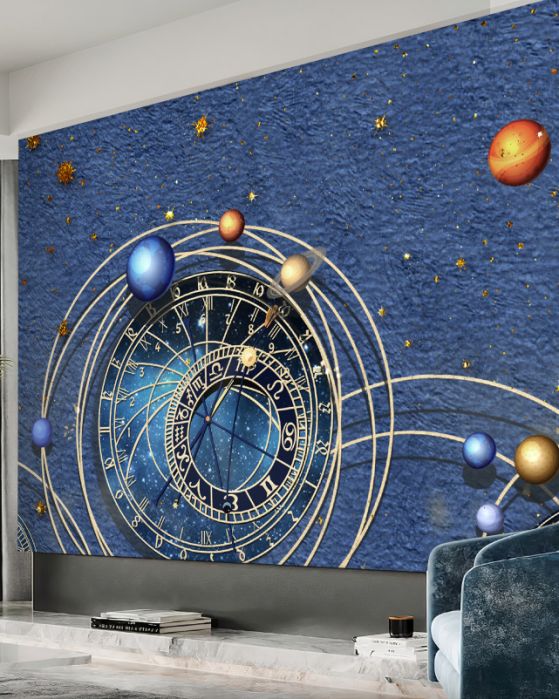 Fototapeta abstrakcja ruchu planet w galaktyce