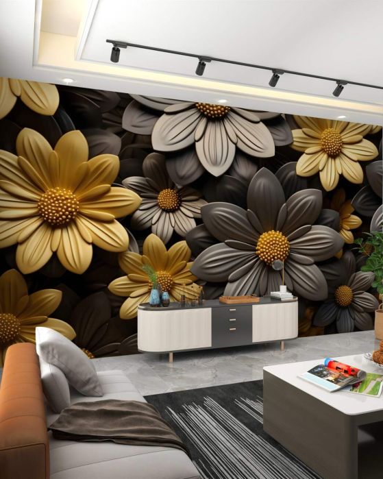 Fototapeta Volume Metal Flowers