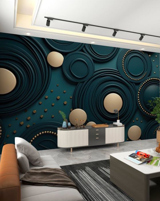 Fototapeta Objętość kół 3D z rdzeniem