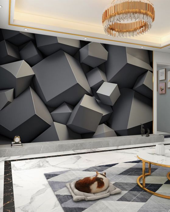 Fototapeta Kostki i inne geometryczne kształty