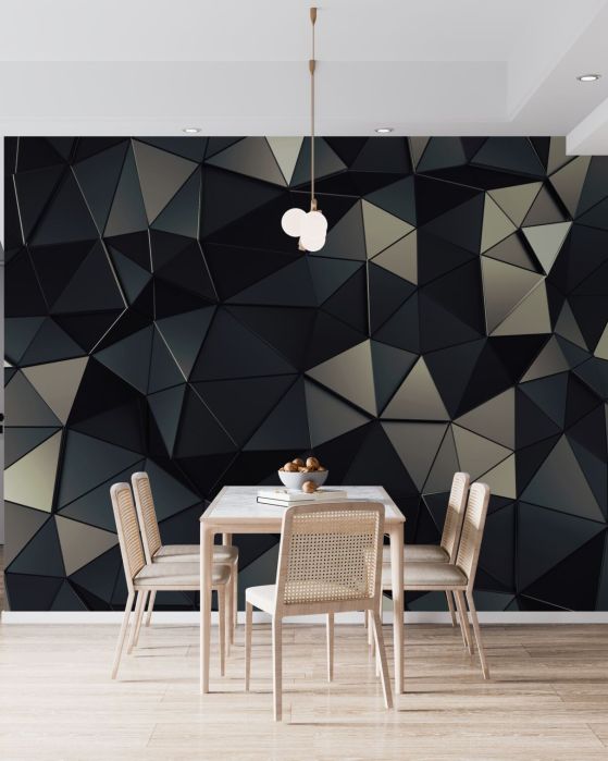 Fototapeta Tekstura geometryczna tometryczna jest ciemna