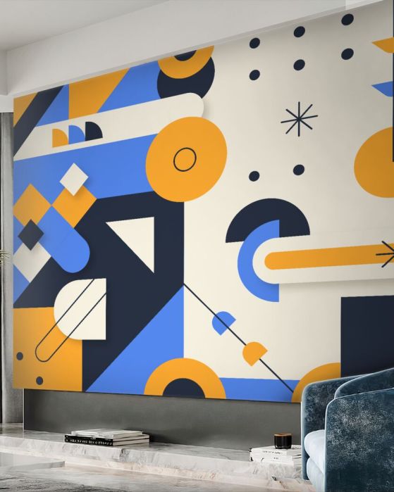 Fototapeta Liczby są geometryczne streszczenie