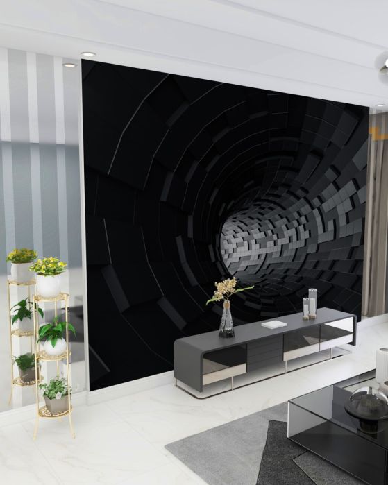 Fototapeta Tunel wykonany z ciemnych postaci