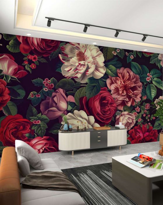 Fototapeta Kompozycja białych i czerwonych