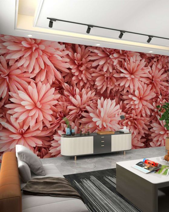 Fototapeta Jasne -pink astery w bukiecie