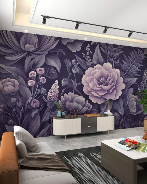 Fototapeta Kwiat liliowy późno w nocy