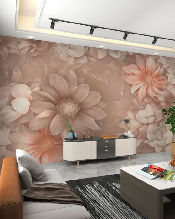 Fototapeta Delikatna abstrakcja kwiatów światła -Pink
