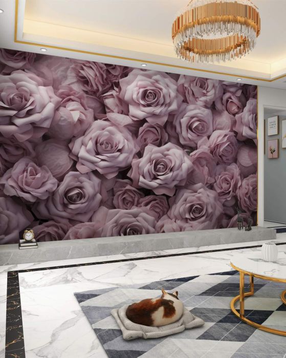 Fototapeta Lilac Roses w kompozycji