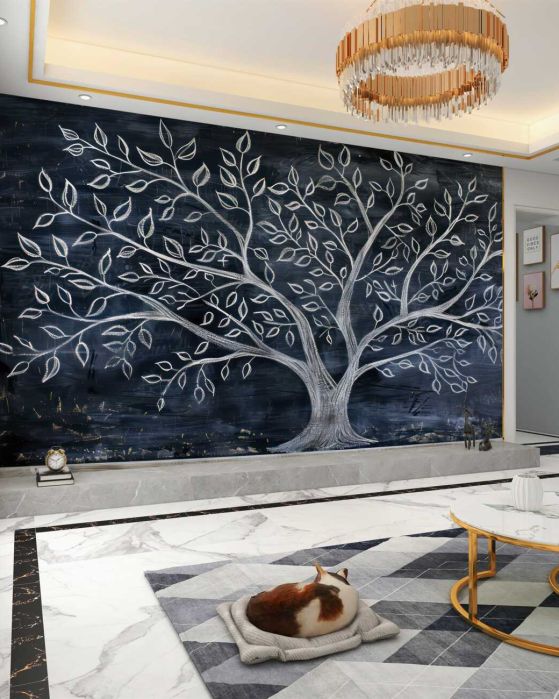 Fototapeta White -put Tree w nocy