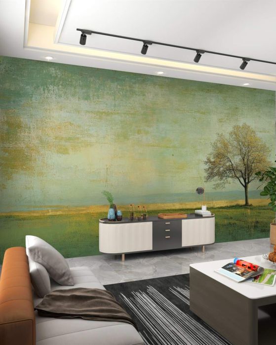 Fototapeta Samotne drzewo w terenie