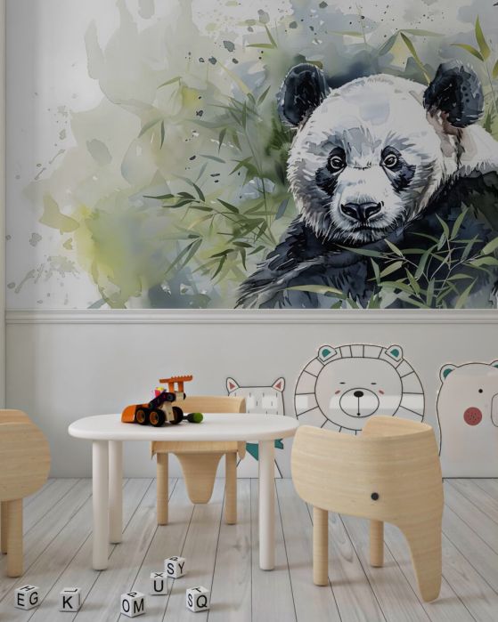 Fototapeta Panda wśród bambusa