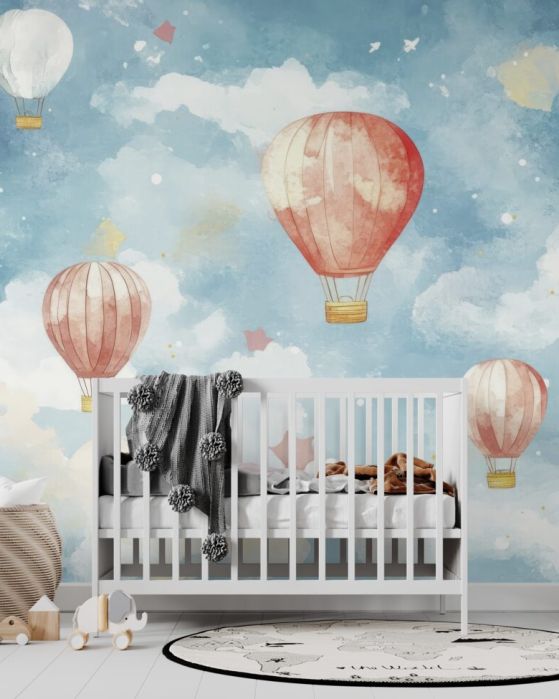 Fototapeta Narysowane balony na niebie