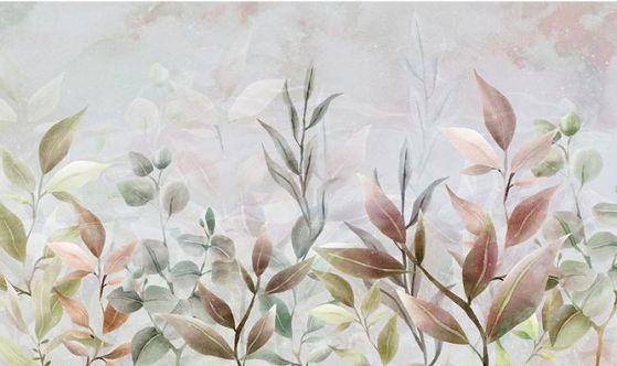 Fototapeta floralne liście