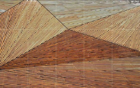 Fototapeta drewniana geometryczna