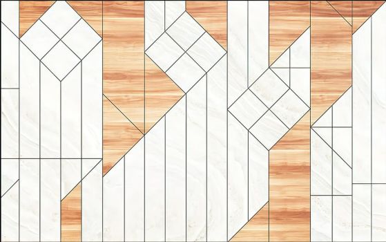 Fototapeta geometryczna beżowa biała