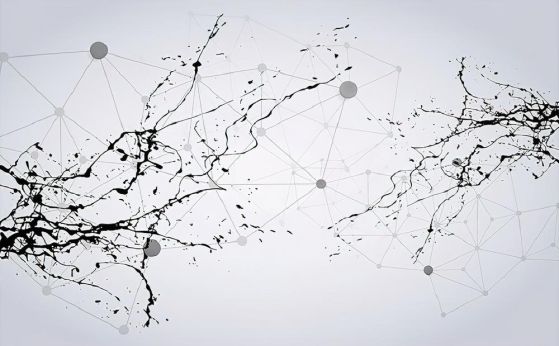 Fototapeta dynamiczne czarne białe sploty