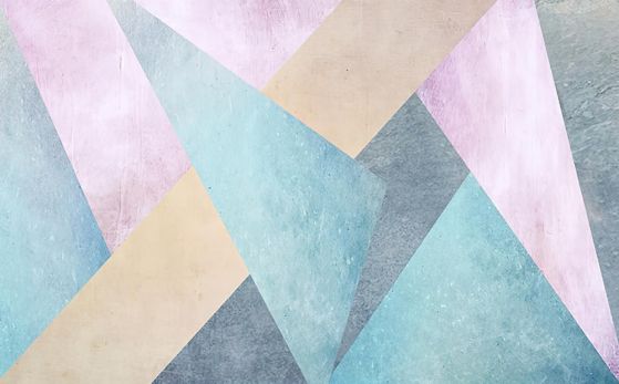 Fototapeta geometryczna wielobarwna