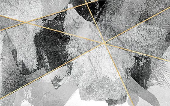 Fototapeta geometryczny złotowy